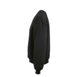 Sudadera de algodón orgánico unisex oversize 340g/m² Whitehaven color negro tercera vista