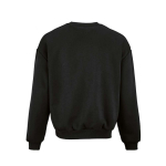 Sudadera de algodón orgánico unisex oversize 340g/m² Whitehaven color negro vista trasera