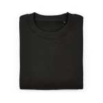 Sudadera de algodón orgánico unisex oversize 340g/m² Whitehaven color negro segunda vista frontal