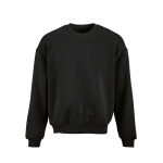 Sudadera de algodón orgánico unisex oversize 340g/m² Whitehaven color negro vista frontal