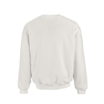 Sudadera de algodón orgánico unisex oversize 340g/m² Whitehaven color blanco vista trasera