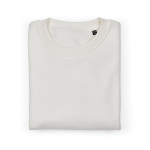Sudadera de algodón orgánico unisex oversize 340g/m² Whitehaven color blanco segunda vista frontal