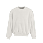 Sudadera de algodón orgánico unisex oversize 340g/m² Whitehaven color blanco vista frontal