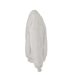 Sudadera de algodón orgánico unisex oversize 340g/m² Whitehaven color gris claro jaspeado segunda vista