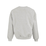Sudadera de algodón orgánico unisex oversize 340g/m² Whitehaven color gris claro jaspeado vista trasera