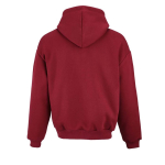 Sudadera algodón y poliéster reciclado unisex oversize 340g/m²Ericeira color burdeos vista trasera