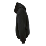 Sudadera algodón y poliéster reciclado unisex oversize 340g/m²Ericeira color negro segunda vista