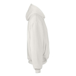Sudadera algodón y poliéster reciclado unisex oversize 340g/m²Ericeira color blanco segunda vista