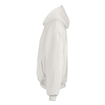 Sudadera algodón y poliéster reciclado unisex oversize 340g/m²Ericeira color blanco tercera vista