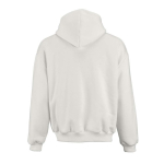 Sudadera algodón y poliéster reciclado unisex oversize 340g/m²Ericeira color blanco vista trasera