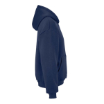 Sudadera algodón y poliéster reciclado unisex oversize 340g/m²Ericeira color azul marino segunda vista