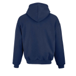 Sudadera algodón y poliéster reciclado unisex oversize 340g/m²Ericeira color azul marino vista trasera