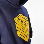 Sudadera algodón y poliéster reciclado unisex oversize 340g/m²Ericeira color azul marino