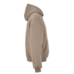 Sudadera algodón y poliéster reciclado unisex oversize 340g/m²Ericeira color marrón claro segunda vista
