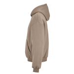 Sudadera algodón y poliéster reciclado unisex oversize 340g/m²Ericeira color marrón claro tercera vista