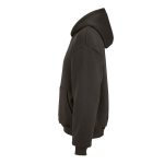 Sudadera algodón y poliéster reciclado unisex oversize 340g/m²Ericeira color lila tercera vista