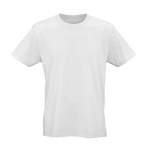 Camiseta de algodón orgánico unisex corte regular 165g/m² Copacabana color blanco vista frontal