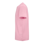 Camiseta de algodón orgánico unisex corte regular 165g/m² Copacabana color rosa tercera vista