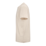 Camiseta de algodón orgánico unisex corte regular 165g/m² Copacabana color beige tercera vista