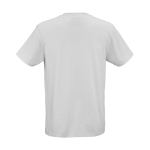 Camiseta de algodón orgánico unisex corte regular 165g/m² Copacabana color gris claro vista trasera