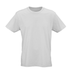 Camiseta de algodón orgánico unisex corte regular 165g/m² Copacabana color gris claro vista frontal