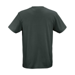 Camiseta de algodón orgánico unisex corte regular 165g/m² Copacabana color verde oscuro vista trasera