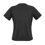 Camiseta de algodón orgánico ring-spun para mujer 165g/m² Copacabana color negro vista trasera