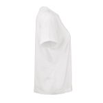 Camiseta de algodón orgánico ring-spun para mujer 165g/m² Copacabana color blanco segunda vista