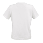 Camiseta de algodón orgánico ring-spun para mujer 165g/m² Copacabana color blanco vista trasera