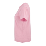 Camiseta de algodón orgánico ring-spun para mujer 165g/m² Copacabana color rosa tercera vista
