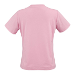 Camiseta de algodón orgánico ring-spun para mujer 165g/m² Copacabana color rosa vista trasera