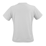 Camiseta de algodón orgánico ring-spun para mujer 165g/m² Copacabana color gris claro vista trasera