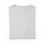 Camiseta de algodón orgánico ring-spun para mujer 165g/m² Copacabana color gris claro segunda vista frontal