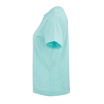 Camiseta de algodón orgánico ring-spun para mujer 165g/m² Copacabana color verde claro tercera vista