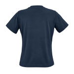 Camiseta de algodón orgánico ring-spun para mujer 165g/m² Copacabana color azul marino vista trasera
