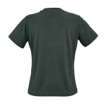 Camiseta de algodón orgánico ring-spun para mujer 165g/m² Copacabana color verde oscuro vista trasera