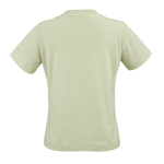 Camiseta de algodón orgánico ring-spun para mujer 165g/m² Copacabana color verde pastel vista trasera
