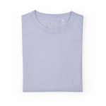Camiseta de algodón orgánico ring-spun para mujer 165g/m² Copacabana color azul pastel segunda vista frontal
