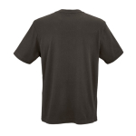 Camiseta de algodón orgánico unisex de punto acanalado 180g/m² Maya color lila vista trasera