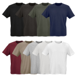 Camiseta de algodón orgánico unisex de punto acanalado 180g/m² Maya