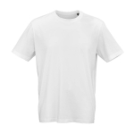Camiseta de algodón orgánico unisex de punto acanalado 180g/m² Maya vista frontal