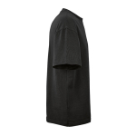 Camiseta de algodón orgánico unisex con corte oversize 240g/m² Paloma color negro segunda vista