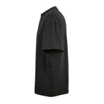 Camiseta de algodón orgánico unisex con corte oversize 240g/m² Paloma color negro tercera vista