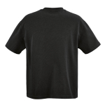 Camiseta de algodón orgánico unisex con corte oversize 240g/m² Paloma color negro vista trasera