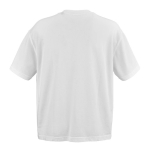 Camiseta de algodón orgánico unisex con corte oversize 240g/m² Paloma color blanco vista trasera