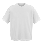 Camiseta de algodón orgánico unisex con corte oversize 240g/m² Paloma color blanco vista frontal