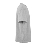 Camiseta de algodón orgánico unisex con corte oversize 240g/m² Paloma color gris jaspeado segunda vista