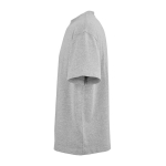 Camiseta de algodón orgánico unisex con corte oversize 240g/m² Paloma color gris jaspeado tercera vista