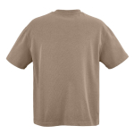Camiseta de algodón orgánico unisex con corte oversize 240g/m² Paloma color marrón claro vista trasera