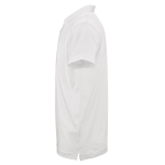 Polo de algodón orgánico unisex de manga corta 160g/m² Ipanema color blanco tercera vista